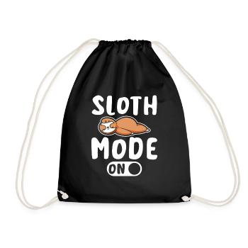Mode paresseux activé - Sac de sport léger - noir - Devant