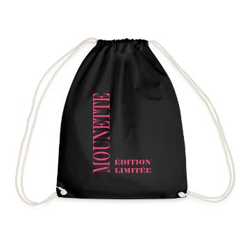 Edition limitée mounette - Sac de sport léger - noir - Devant