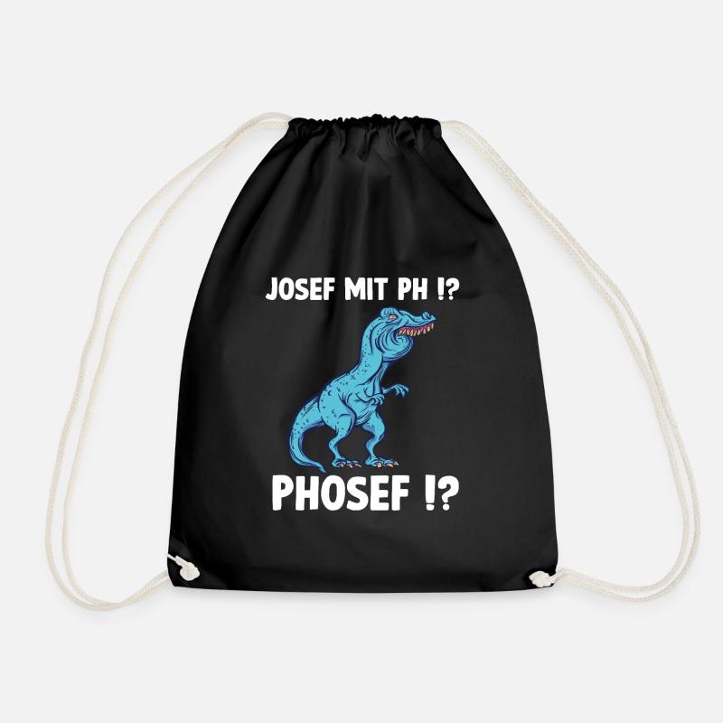 Josef oder Joseph T-Rex Überbiss Dinosaurier Meme - Turnbeutel - Schwarz