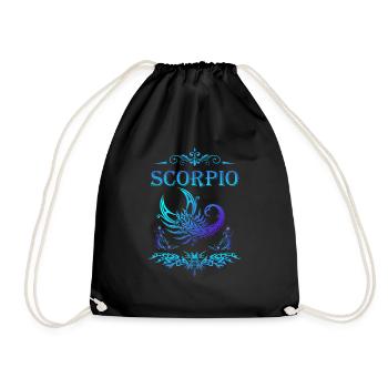 Scorion zodiac sign - Turnbeutel - Schwarz - Vorne