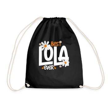 Novelty Lola's Grandmother Nan Nanny Filipino - Drawstring Bag - black - Front