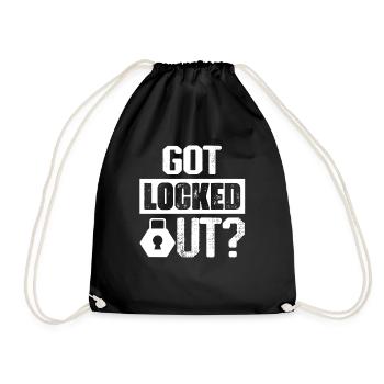 Got Locked Out? Locksmith Lockpicker - Turnbeutel - Schwarz - Vorne