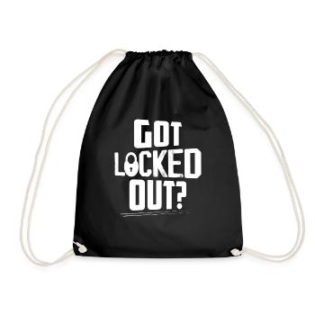 Got Locked Out? Lockpicker Locksmith - Turnbeutel - Schwarz - Vorne