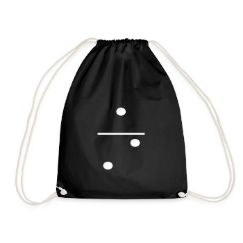Domino Game Tile 1-2 - Drôle de costume de groupe - Sac de sport léger - noir - Devant