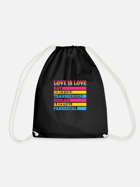 LGBT LGBTQ Lesbian Gay Rainbow Flag Pride - Sac de sport léger - noir