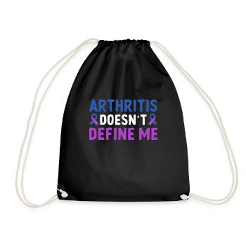 L’arthrite ne me définit pas rhumatoïde - Sac de sport léger - noir - Devant