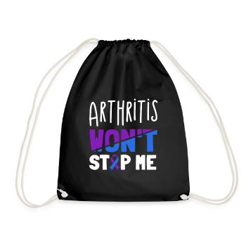 L’arthrite ne m’arrêtera pas la conscience - Sac de sport léger - noir - Devant