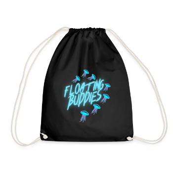 Swimming Friends Jellyfish Jellyfish Gift - Drawstring Bag - black - Front