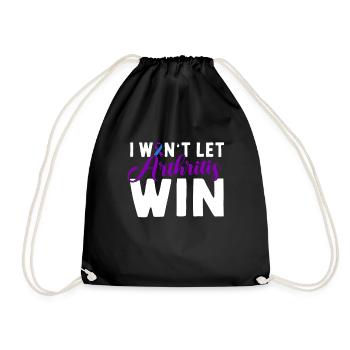 Je veux laisser la polyarthrite gagner la polyarthrite rhumatoïde - Sac de sport léger - noir - Devant