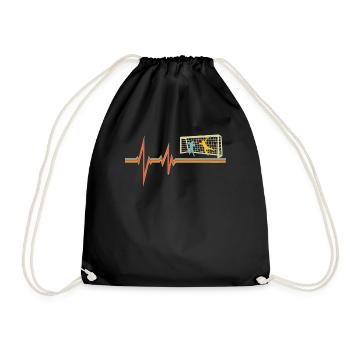 Football Accessories Gift Idea Football Fan - Drawstring Bag - black - Front