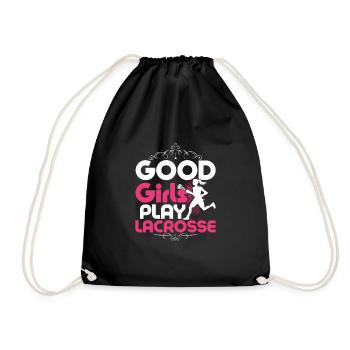 Good Girls Play Lacrosse Lifestyle Player - Sac de sport léger - noir - Devant