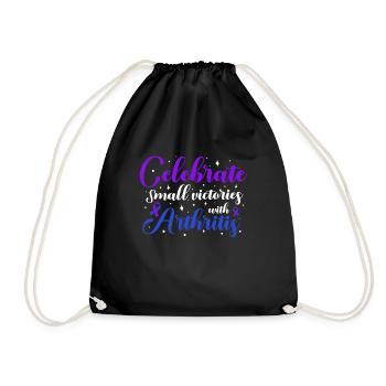 Arthritis Won't Get Me Awareness - Drawstring Bag - black - Front