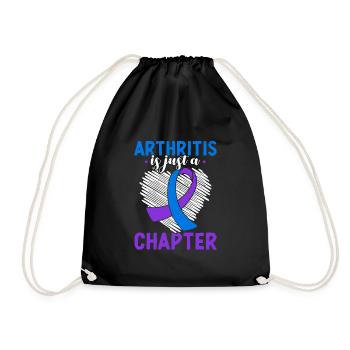 Arthritis Is Just One Chapter - Drawstring Bag - black - Front
