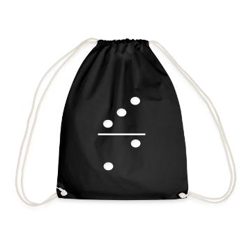 Domino Game Tile 3-2 - Drôle de costume de groupe - Sac de sport léger - noir - Devant