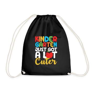La maternelle vient de retrouver beaucoup plus mignonne - Sac de sport léger - noir - Devant