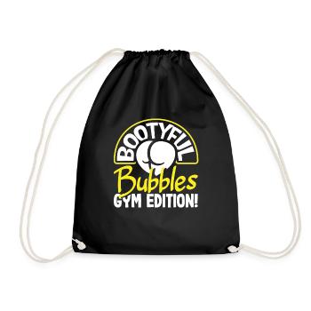 Bootyful Bubbles Gym Edition - Turnbeutel - Schwarz - Vorne