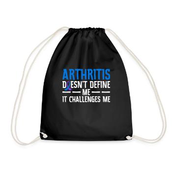 L’arthrite ne me définit pas, elle me met au défi - Sac de sport léger - noir - Devant