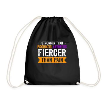 Plus fort que le rhumatisme psoriasique plus fort que le - Sac de sport léger - noir - Devant