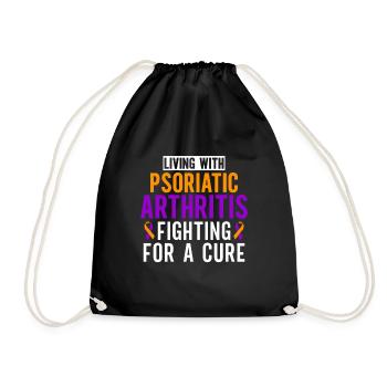 Vivre avec le rhumatisme psoriasique lutter pour un - Sac de sport léger - noir - Devant