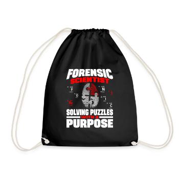 Un scientifique judiciaire résout des énigmes criminelles Laboratoire criminel - Sac de sport léger - noir - Devant