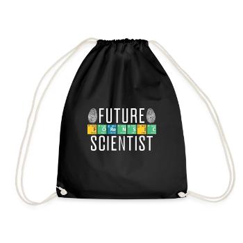 Future Forensic Scientist Analyst Crime Lab Gift - Turnbeutel - Schwarz - Vorne