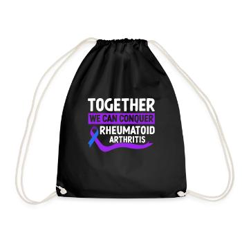 Ensemble, nous pouvons traiter la polyarthrite rhumatoïde - Sac de sport léger - noir - Devant