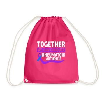 Ensemble, nous pouvons traiter la polyarthrite rhumatoïde - Sac de sport léger - fuchsia - Devant