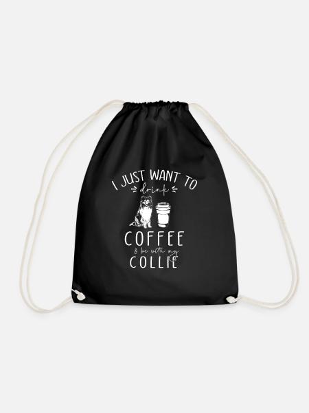 Collie à poil long Collie rugueux Chien - Sac de sport léger - noir
