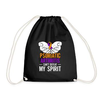Psoriatic arthritis can't take my mind - Drawstring Bag - black - Front