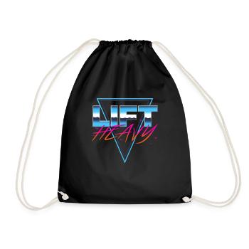 Lift Heavy - Turnbeutel - Schwarz - Vorne