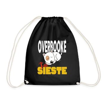 Overbooké j'ai sieste - Sac de sport léger - noir - Devant
