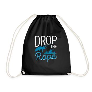 Drop The Rope Wakesurfing Wakesurf Wake Surf Boot - Turnbeutel - Schwarz - Vorne