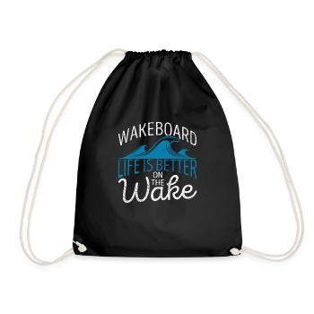 Wakeboard La vie est meilleure sur le Wake Funny - Sac de sport léger - noir - Devant