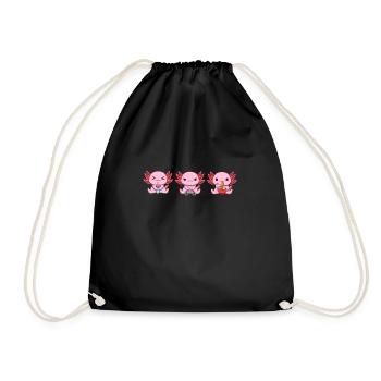 Cadre de jeu Axolotl Boba Tea - Sac de sport léger - noir - Devant