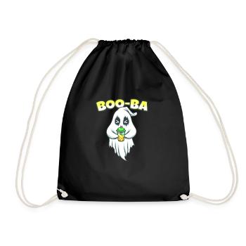 Boo Ba Ghost Bubble Tea - Turnbeutel - Schwarz - Vorne