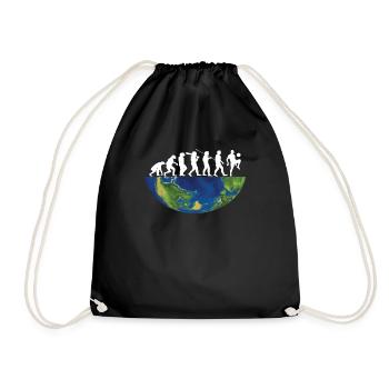 Football Accessories Gift Idea Football Fan - Drawstring Bag - black - Front