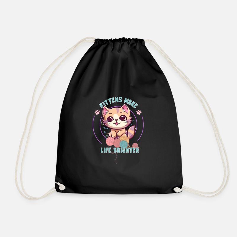 Chat - Sac de sport léger - noir