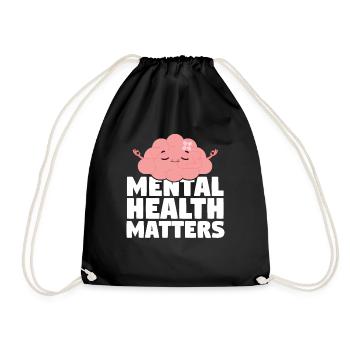 Mental Health Matters - Turnbeutel - Schwarz - Vorne