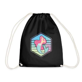 Cute Mermaid Princess - Turnbeutel - Schwarz - Vorne