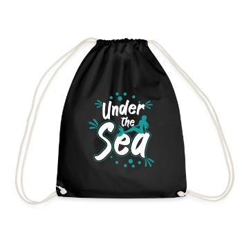 Under The Sea Mermaid - Turnbeutel - Schwarz - Vorne