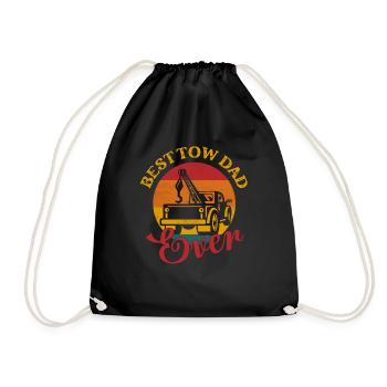 Meilleur père de dépanneuse de tous les temps Conducteur de dépanneuse Camionnage - Sac de sport léger - noir - Devant