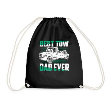 Meilleur père de remorquage jamais conducteur de dépanneuse de camionnage - Sac de sport léger - noir - Devant