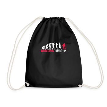 Accessoires de bowling avec motif bowling - Sac de sport léger - noir - Devant