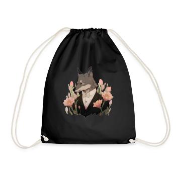 Gentleman Wolf - Sac de sport léger - noir - Devant