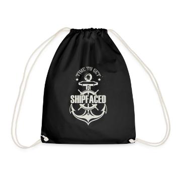 Nouveauté pour obtenir un navire face à la navigation à voile marine - Sac de sport léger - noir - Devant
