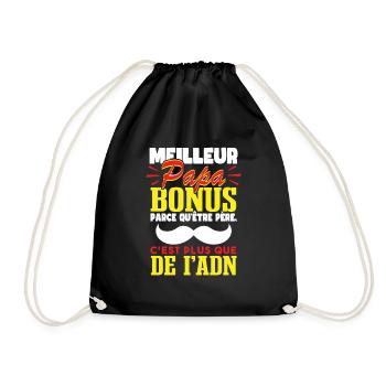 Meilleur Papa Bonus - Sac de sport léger - noir - Devant