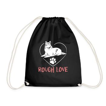 Longhair Collie Rough Collie Dog - Drawstring Bag - black - Front