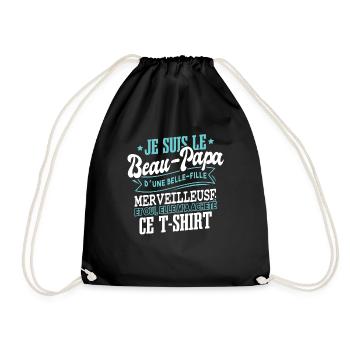 Idée Cadeau Fête Des Pères Beau-Papa - Sac de sport léger - noir - Devant