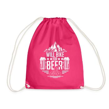 Neuheit wird Fahrrad für Bier Fixie Räder Pedale - Turnbeutel - Fuchsia - Vorne