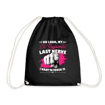 Regardez le dernier nerf de mon ex petit ami drôle - Sac de sport léger - noir - Devant